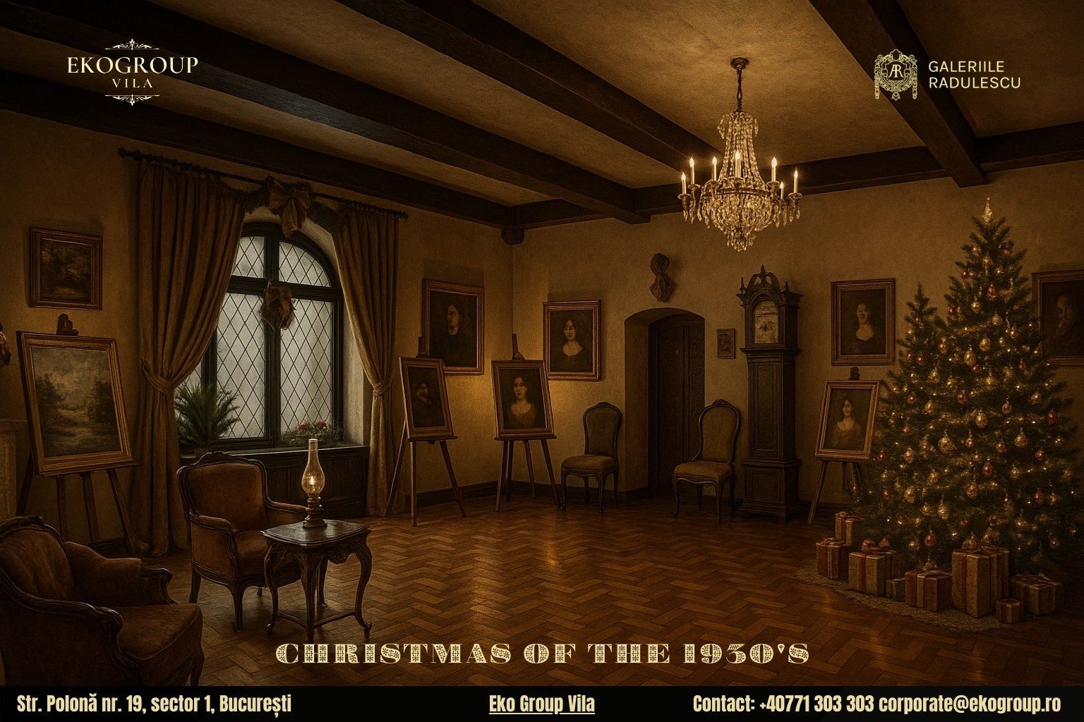 Vacanța de Crăciun în atmosfera rafinată a anilor ’30 la Eko Group Vila
